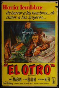 n743 MAN BETWEEN Argentinean movie poster '53 Mason, Carol Reed