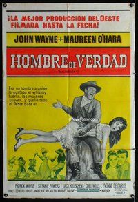 n748 McLINTOCK Argentinean movie poster '63 John Wayne, O'Hara
