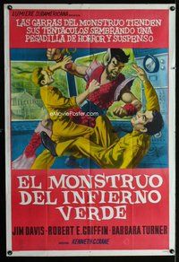 n752 MONSTER FROM GREEN HELL Argentinean movie poster '57 wacky!