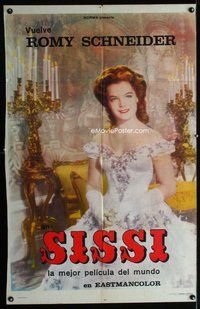 n798 SISSI DIE JUNGE KAISERIN Argentinean movie poster '56