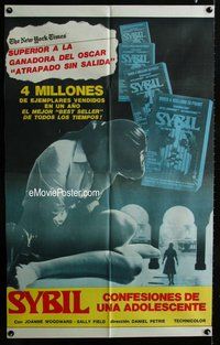 n809 SYBIL Argentinean movie poster '76 Joanne Woodward, Field