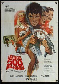 n816 THEY CAME TO ROB LAS VEGAS Argentinean movie poster '68