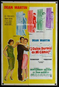 n848 WHO'S BEEN SLEEPING IN MY BED Argentinean movie poster '63