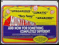 n075 AND NOW FOR SOMETHING COMPLETELY DIFFERENT British quad movie poster '71