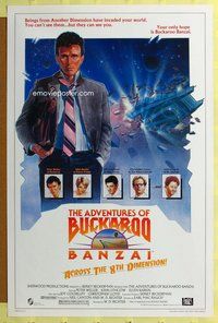 p066 ADVENTURES OF BUCKAROO BANZAI one-sheet movie poster '84 Peter Weller