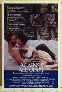 p067 AGAINST ALL ODDS advance one-sheet movie poster '84 Jeff Bridges, Ward