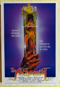 p071 ALCHEMIST one-sheet movie poster '85 great horror monster artwork!