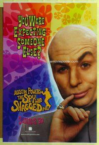 p080 AUSTIN POWERS: THE SPY WHO SHAGGED ME DS teaser one-sheet movie poster '99 Evil