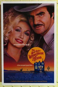 p085 BEST LITTLE WHOREHOUSE IN TEXAS advance one-sheet movie poster '82