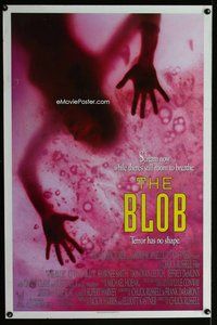 p089 BLOB one-sheet movie poster '88 Kevin Dillon, sci-fi remake!