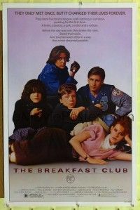 p094 BREAKFAST CLUB one-sheet movie poster '85 John Hughes, cult classic!