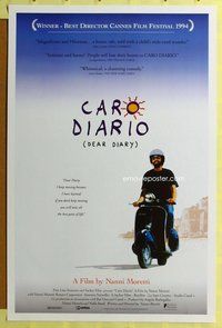 p098 CARO DIARIO int'l one-sheet movie poster '94 Dear Diary, Nanni Moretti
