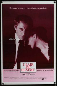 p311 WOMANLIGHT one-sheet movie poster '79 Yves Montand, Romy Schneider
