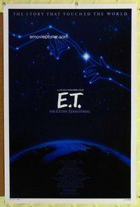 p142 ET one-sheet movie poster R85 Steven Spielberg, John Alvin art!