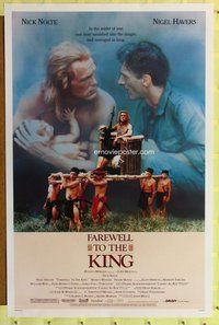 p148 FAREWELL TO THE KING one-sheet movie poster '89 Nick Nolte, John Milius