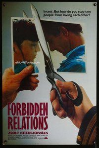 p157 FORBIDDEN RELATIONS one-sheet movie poster '83 Hungarian taboo!