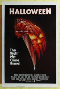p170 HALLOWEEN one-sheet movie poster '78 Jamie Lee Curtis classic!