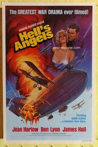 p178 HELL'S ANGELS one-sheet movie poster R79 Jean Harlow, Howard Hughes