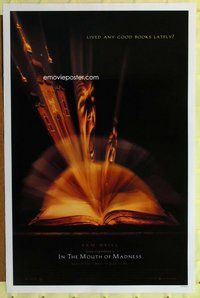 p186 IN THE MOUTH OF MADNESS DS one-sheet movie poster '95 John Carpenter