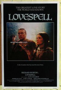 p219 LOVESPELL one-sheet movie poster '79 Richard Burton, Kate Mulgrew