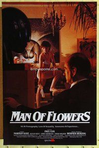 p224 MAN OF FLOWERS one-sheet movie poster '83 Australian, nude modeling!