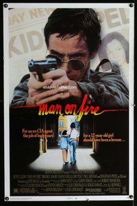 p225 MAN ON FIRE one-sheet movie poster '87 Joe Pesci, Danny Aiello