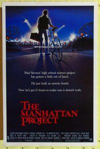 p227 MANHATTAN PROJECT one-sheet movie poster '86 Brickman, Lithgow