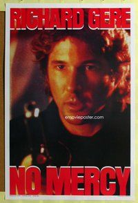 p237 NO MERCY promotional one-sheet movie poster '86 Richard Gere close up!