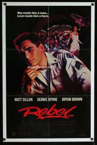 p255 REBEL one-sheet movie poster '85 Matt Dillon, WWII in Australia!