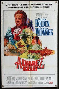 s050 ALVAREZ KELLY one-sheet movie poster '66 William Holden, Widmark