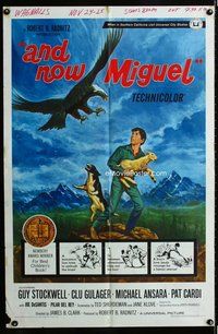 s062 AND NOW MIGUEL one-sheet movie poster '66 Guy Stockwell, cool image!