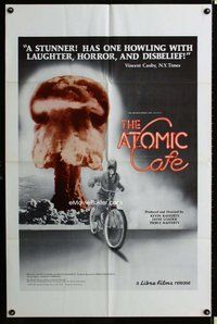s081 ATOMIC CAFE one-sheet movie poster '82 nuclear bomb documentary!