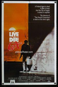 s744 TO LIVE & DIE IN LA one-sheet movie poster '85 William Friedkin