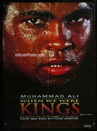 s813 WHEN WE WERE KINGS Aust one-sheet movie poster '97 Muhammad Ali c/u!