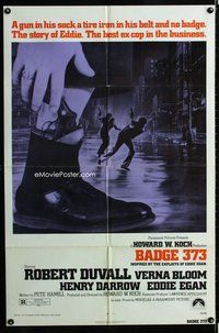 s084 BADGE 373 one-sheet movie poster '73 Robert Duvall as Eddie Egan!