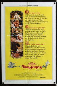 s089 BAWDY ADVENTURES OF TOM JONES one-sheet movie poster '76 Joan Collins