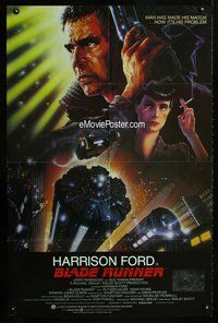 s104 BLADE RUNNER int'l one-sheet movie poster '82 Harrison Ford, Alvin art!