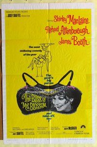 s107 BLISS OF MRS BLOSSOM one-sheet movie poster '68 Shirley MacLaine