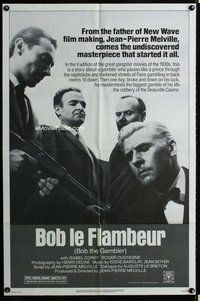 s108 BOB LE FLAMBEUR one-sheet movie poster '82 Jean-Pierre Melville