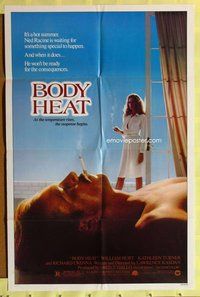 s109 BODY HEAT one-sheet movie poster '81 William Hurt, Kathleen Turner