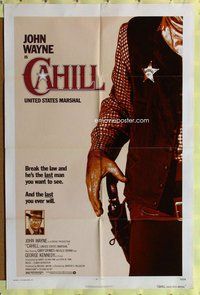 s123 CAHILL one-sheet movie poster '73 classic Marshall John Wayne!