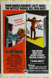 s138 CARPETBAGGERS/NEVADA SMITH one-sheet movie poster '68 Harold Robbins