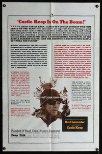 s142 CASTLE KEEP style B one-sheet movie poster '69 Burt Lancaster, reviews