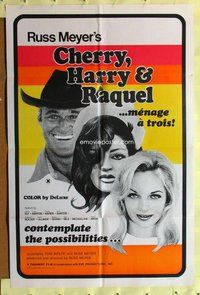 s150 CHERRY, HARRY & RAQUEL one-sheet movie poster '69 Russ Meyer, sexy!