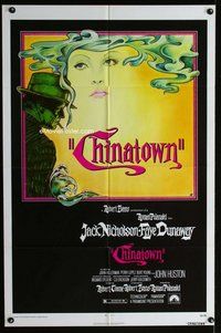 s153 CHINATOWN one-sheet movie poster '74 Jack Nicholson, Roman Polanski