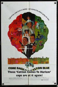 s169 COME BACK CHARLESTON BLUE one-sheet movie poster '72 Cambridge