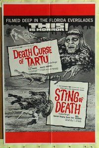 s683 STING OF DEATH/DEATH CURSE OF TARTU one-sheet movie poster '60s