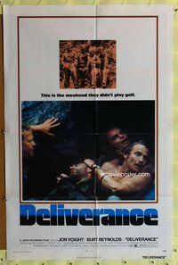 s191 DELIVERANCE one-sheet movie poster '72 Jon Voight, Burt Reynolds