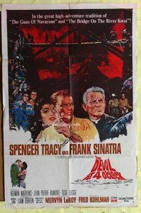 s195 DEVIL AT 4 O'CLOCK one-sheet movie poster '61 Spencer Tracy, Sinatra