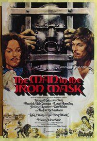 s420 MAN IN THE IRON MASK English one-sheet movie poster '76 Chantrell art